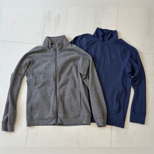 BENCH Combo Gray & Light Purple Full-Zip Jackets